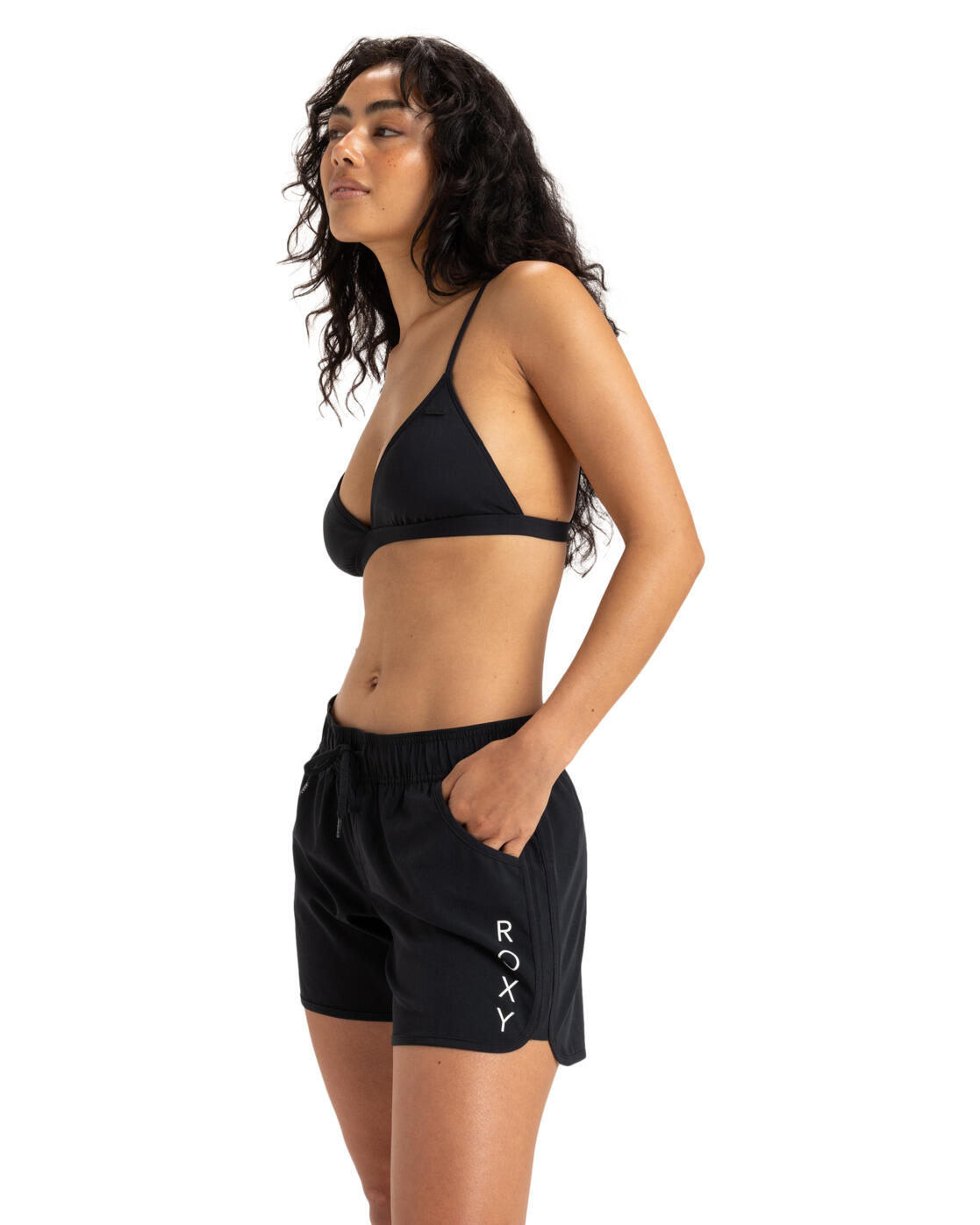 Boardshort Noir Femme 3/4