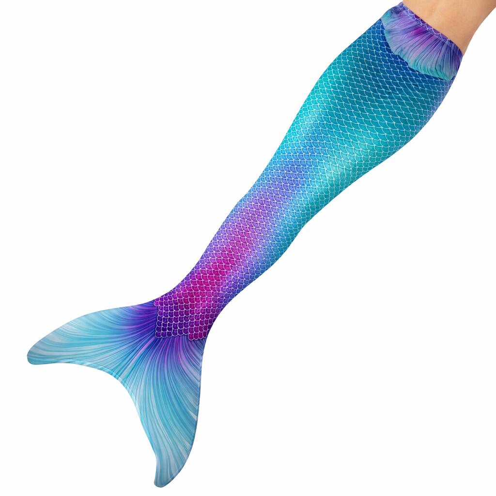 Sun Tails - Queue Sirene Magic Ariel M 40 Bleu/vert Monopalme Recouverte - Maillot De Bain Shorty - Multicolore - 40 M - Decathlon