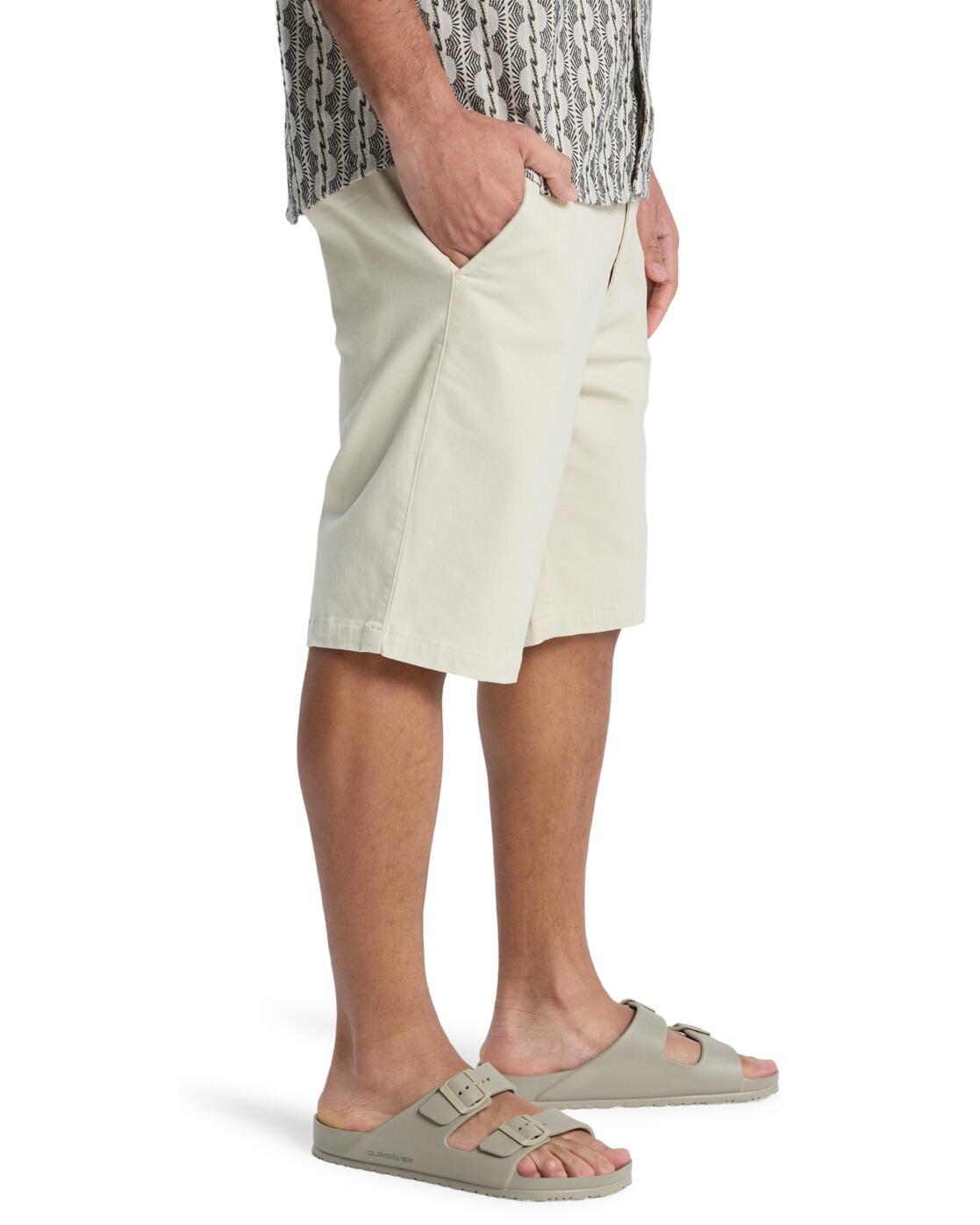 Short en denim UNION STRAIGHT 20" Blanc Homme 3/4