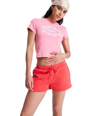 Shorts mit elastischem bund surf stoked lila dames