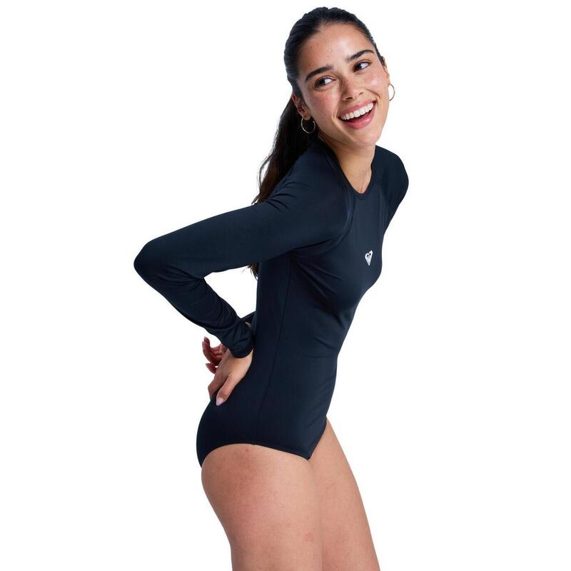 Combinaison De Bain Manches Longues Femme Essentials - Coupe Slim & Protection Anti-Éruptions