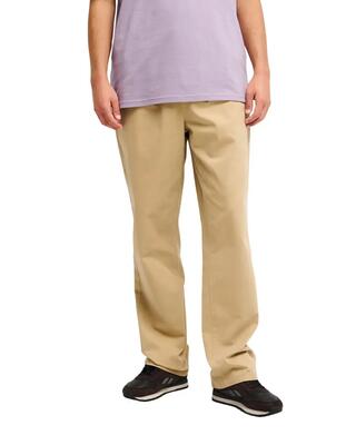 Broek met elastische taille taxer regular twill blau heren