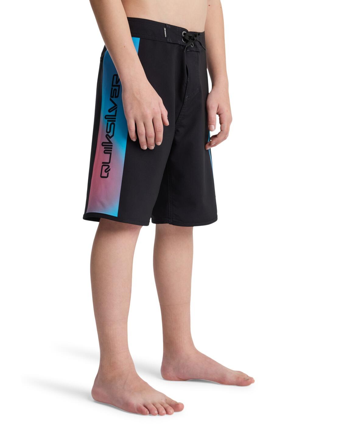 Boardshort SURFSILK HOLMES 17" Noir Garçon 3/4