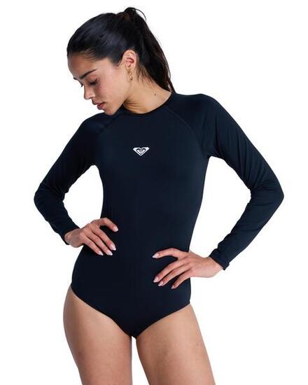 Langärmliger Badeanzug ESSENTIALS Schwarz Frauen