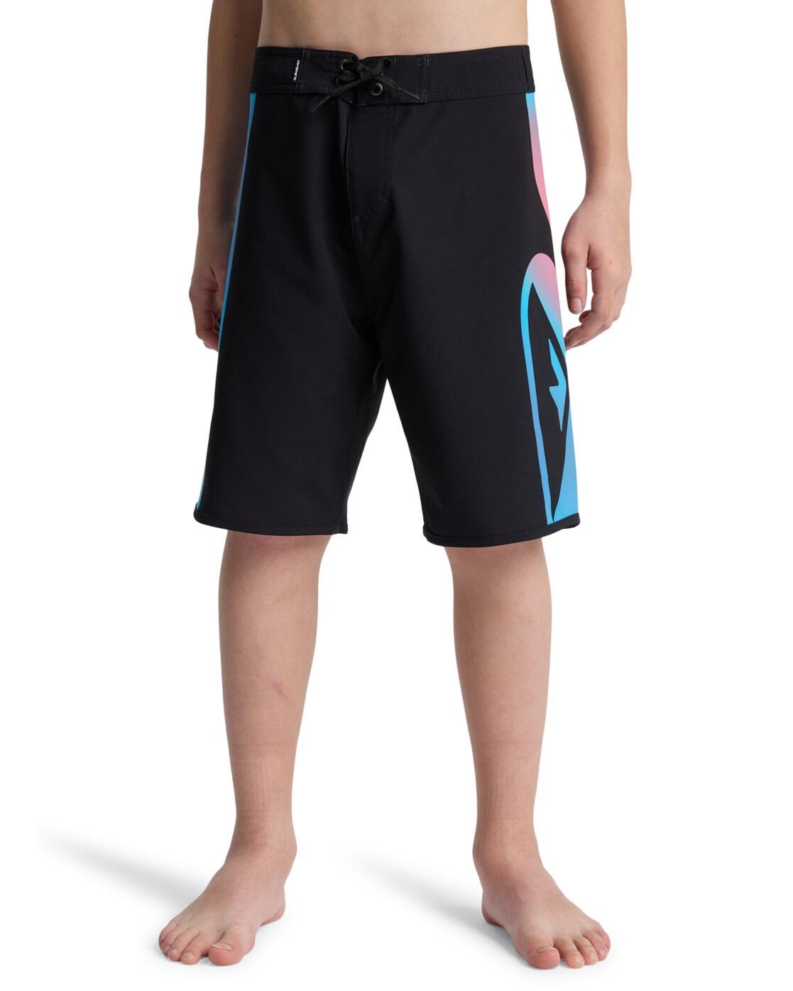 Boardshort SURFSILK HOLMES 17" Noir Garçon 1/4