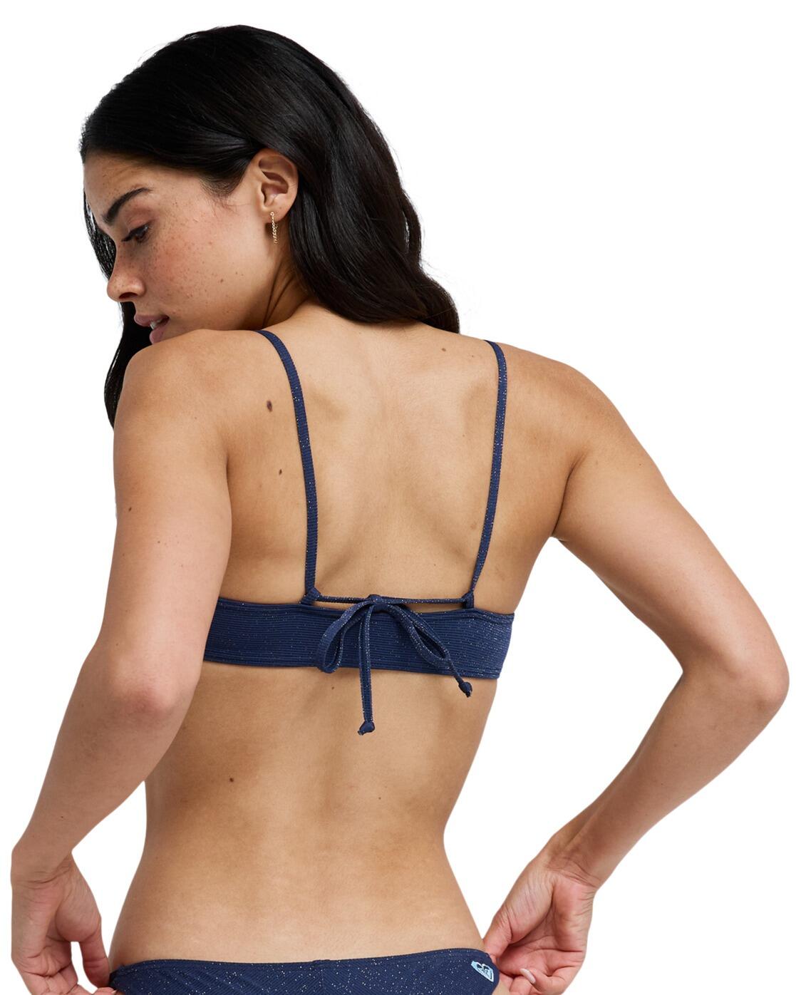 Stanik bikini typu bralette dla Kobiety ROXY SHINE Niebieski
