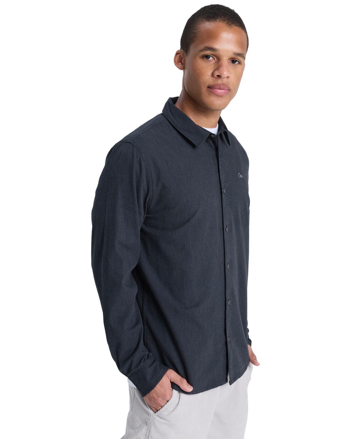 Chemise manches longues MW PREMIUM STRETCH Noir Homme 3/4