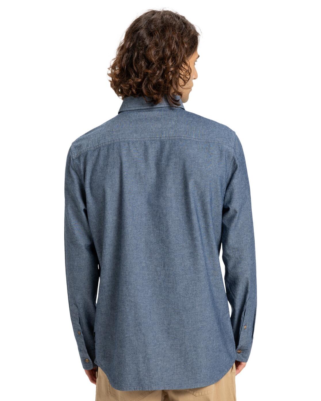 Chemise manches longues YOSEMITE CHAMBRAYLS Bleu Homme 2/4