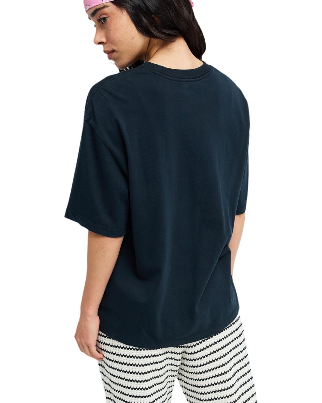 T-Shirt à manches courtes HANGLOOSE ART Noir Femme 2/4