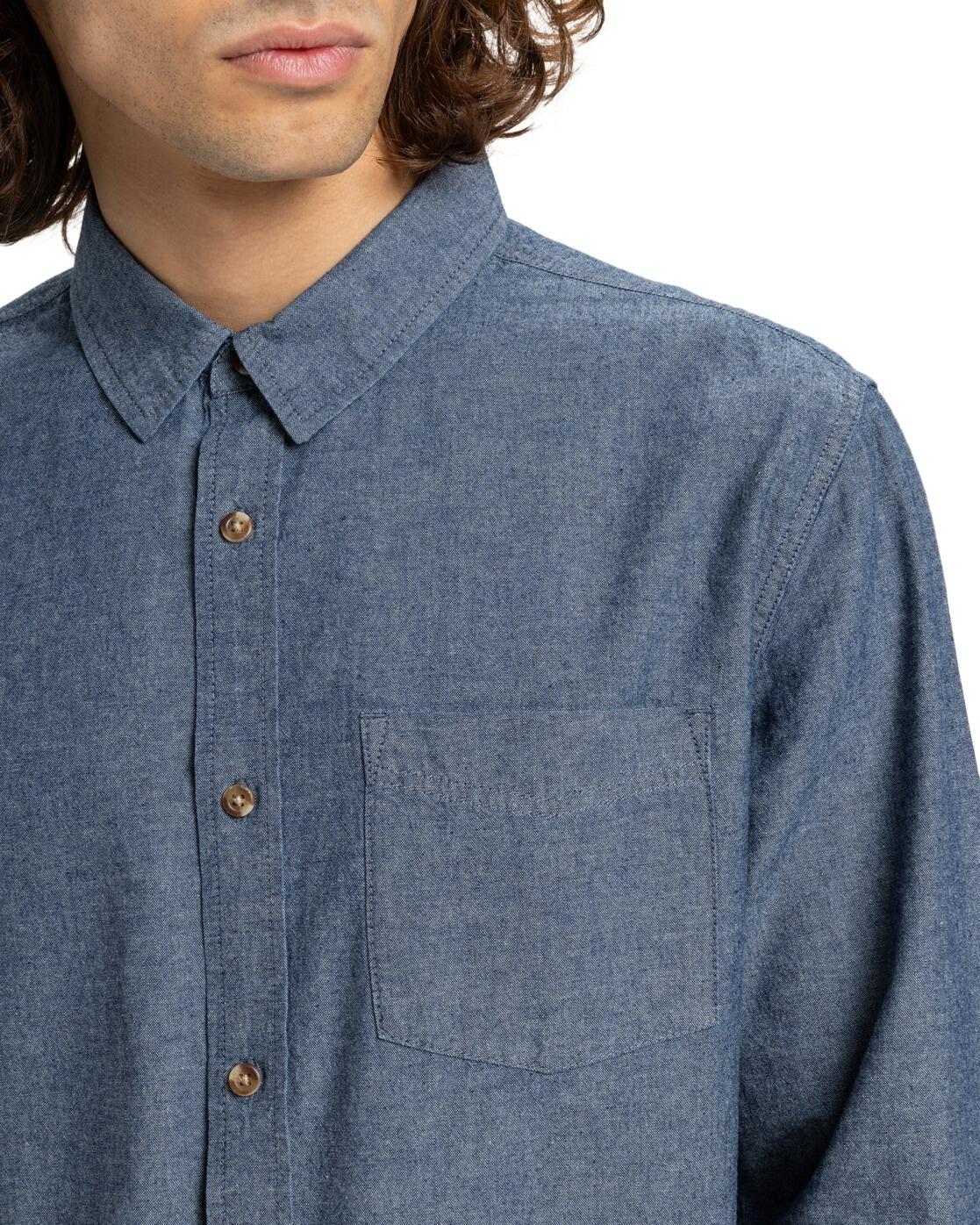 Chemise manches longues YOSEMITE CHAMBRAYLS Bleu Homme 4/4