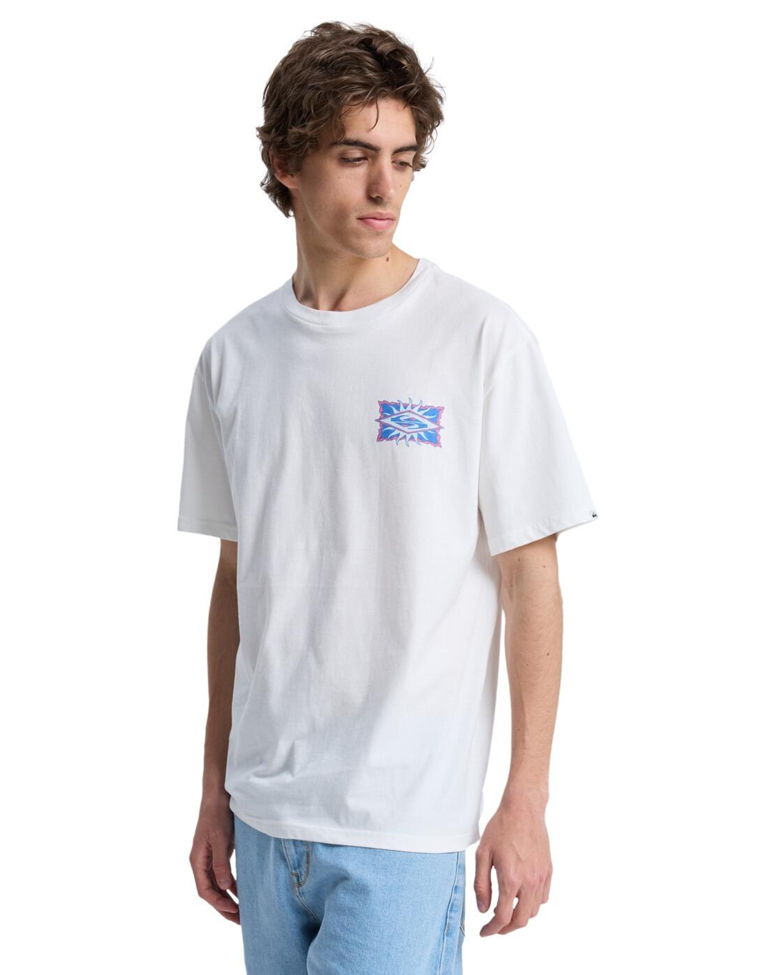 T-Shirt à manches courtes EV STARFISH STAMP Blanc Homme 3/4