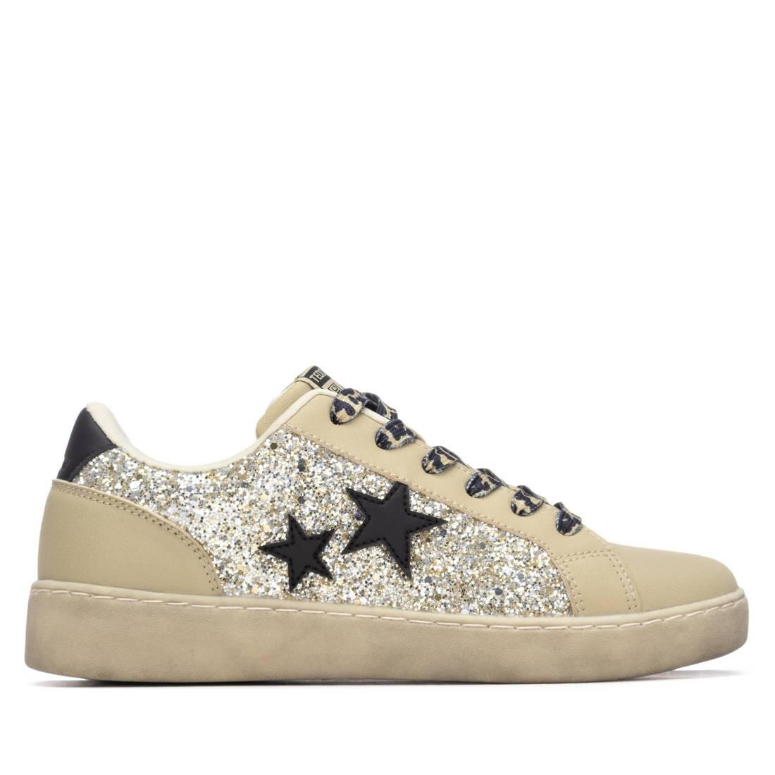 Pantofi sport femei Teddy Smith cu detalii aurii