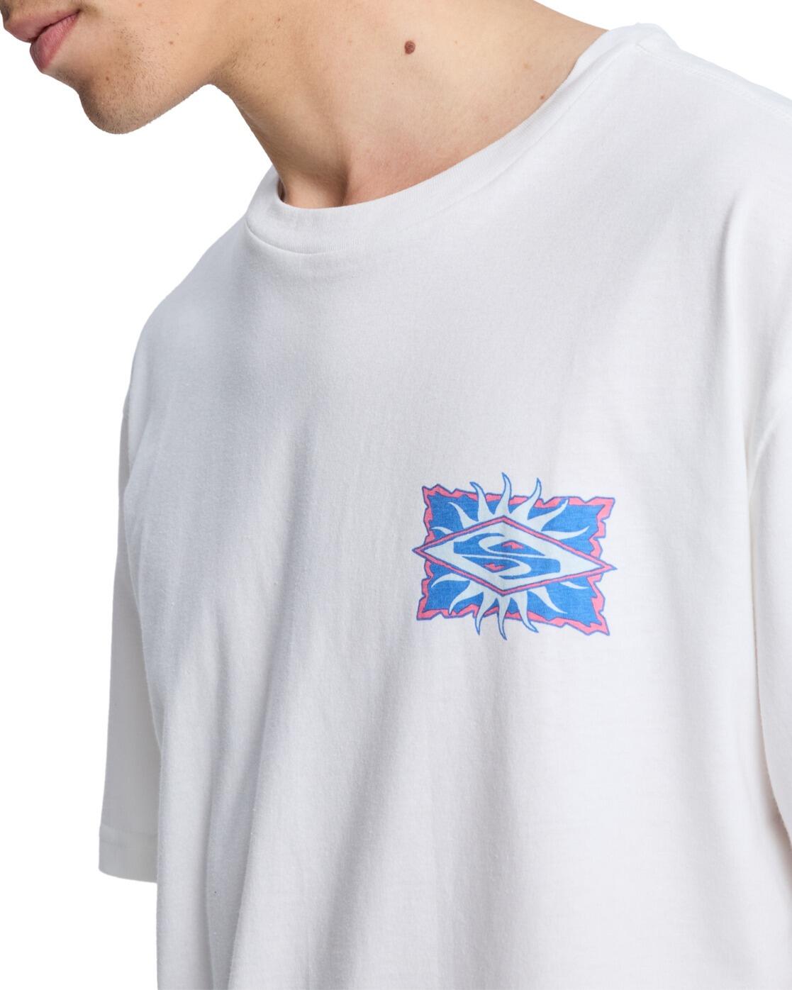 T-Shirt à manches courtes EV STARFISH STAMP Blanc Homme 4/4