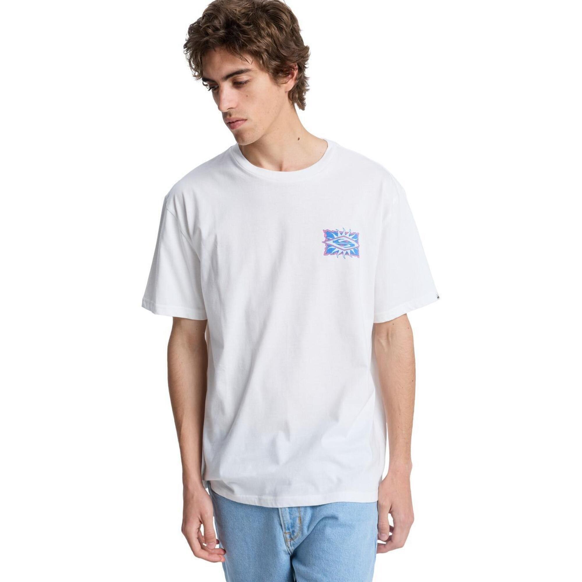 Quiksilver - T-shirt À Manches Courtes Ev Starfish Stamp Blanc Homme - T-shirt Manches Courtes - Blanc - Decathlon
