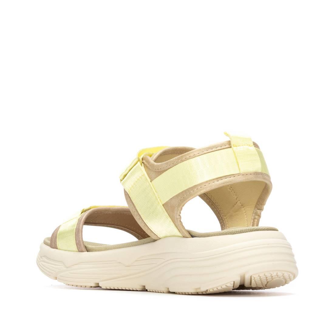 Sandalia De Mujer Xti 145264 Amarillo 3/5