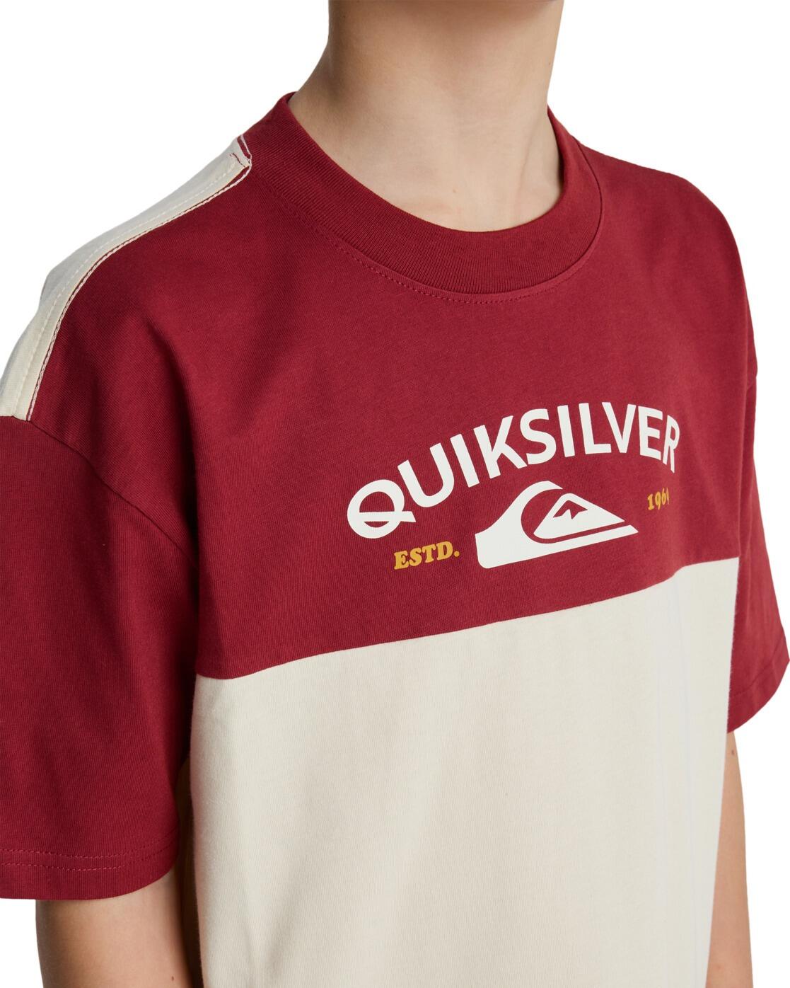 Maglia a maniche corte Quiksilver modello KNOWLEDGE AERA (WBS0) per ragazzi 4/5