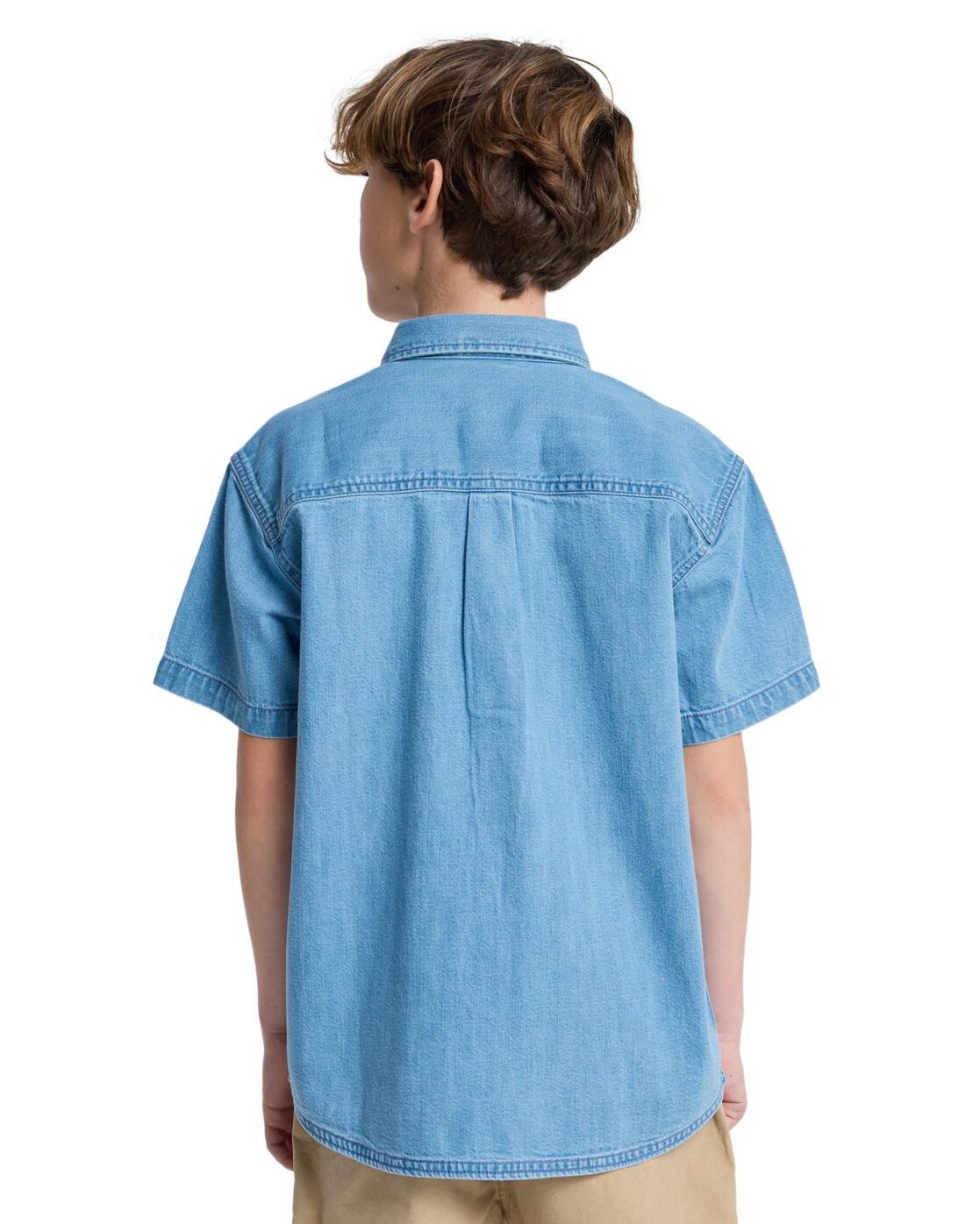 Chemise manches courtes CARRIGAN Bleu Garçon 2/4