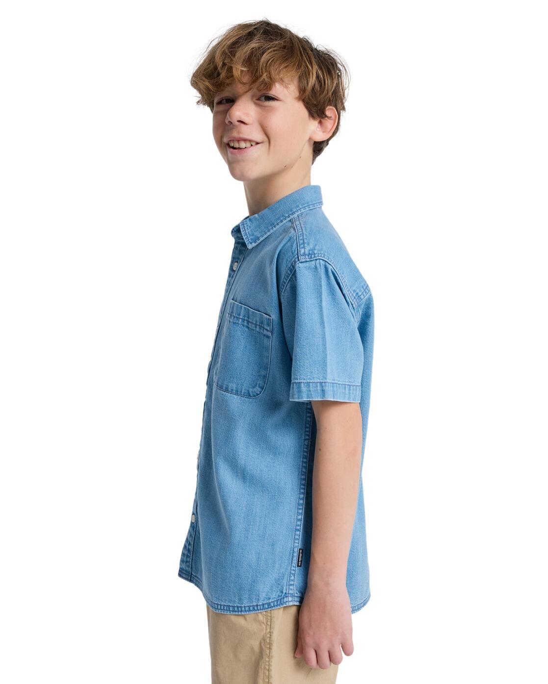Chemise manches courtes CARRIGAN Bleu Garçon 4/4