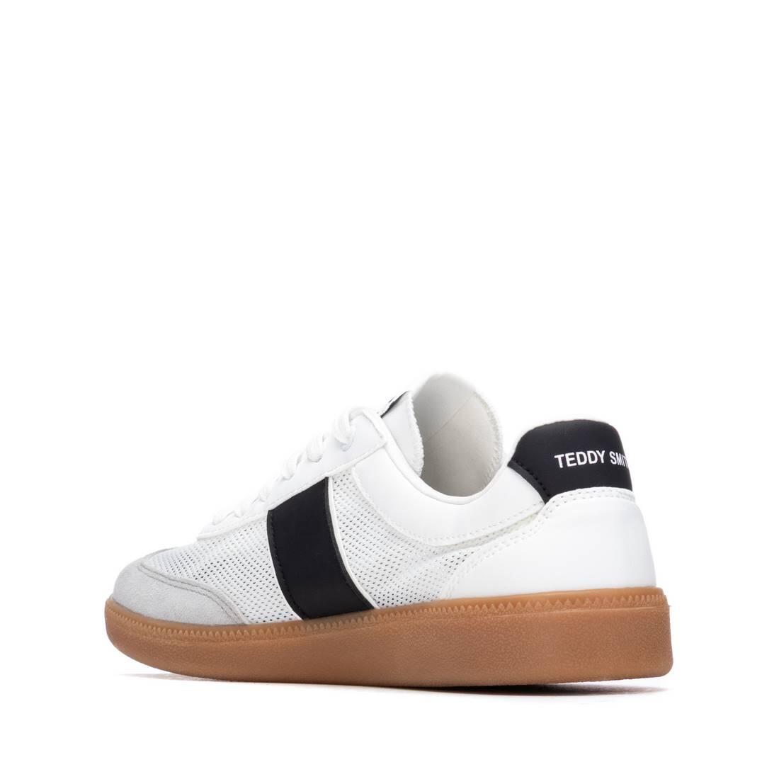 Sapatilhas para Mulher Teddy smith Z. camurça Branco. 3/4
