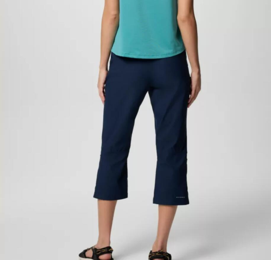 Pantacourt de Randonnée Femme Columbia "Leslie Falls Knee Pant" Bleu 2/4