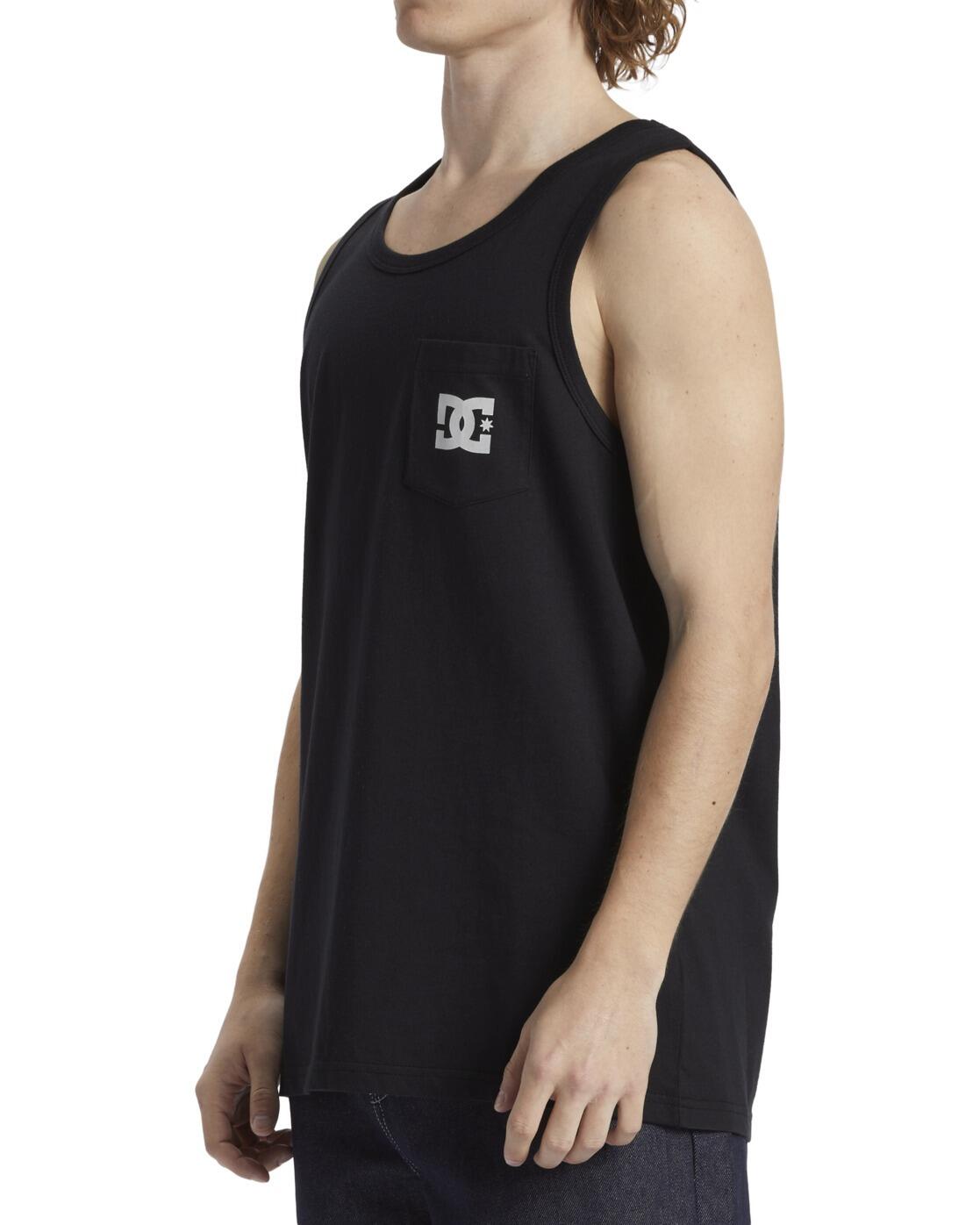Camiseta sin mangas con bolsillo DC STAR POCKET Negro Hombre 4/4