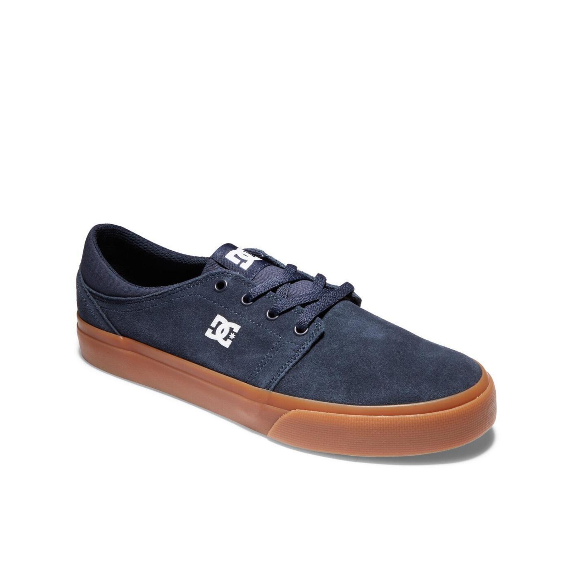 Dc Shoes - Chaussure En Cuir Trase Sd Bleu Homme - Baskets - Bleu - Decathlon