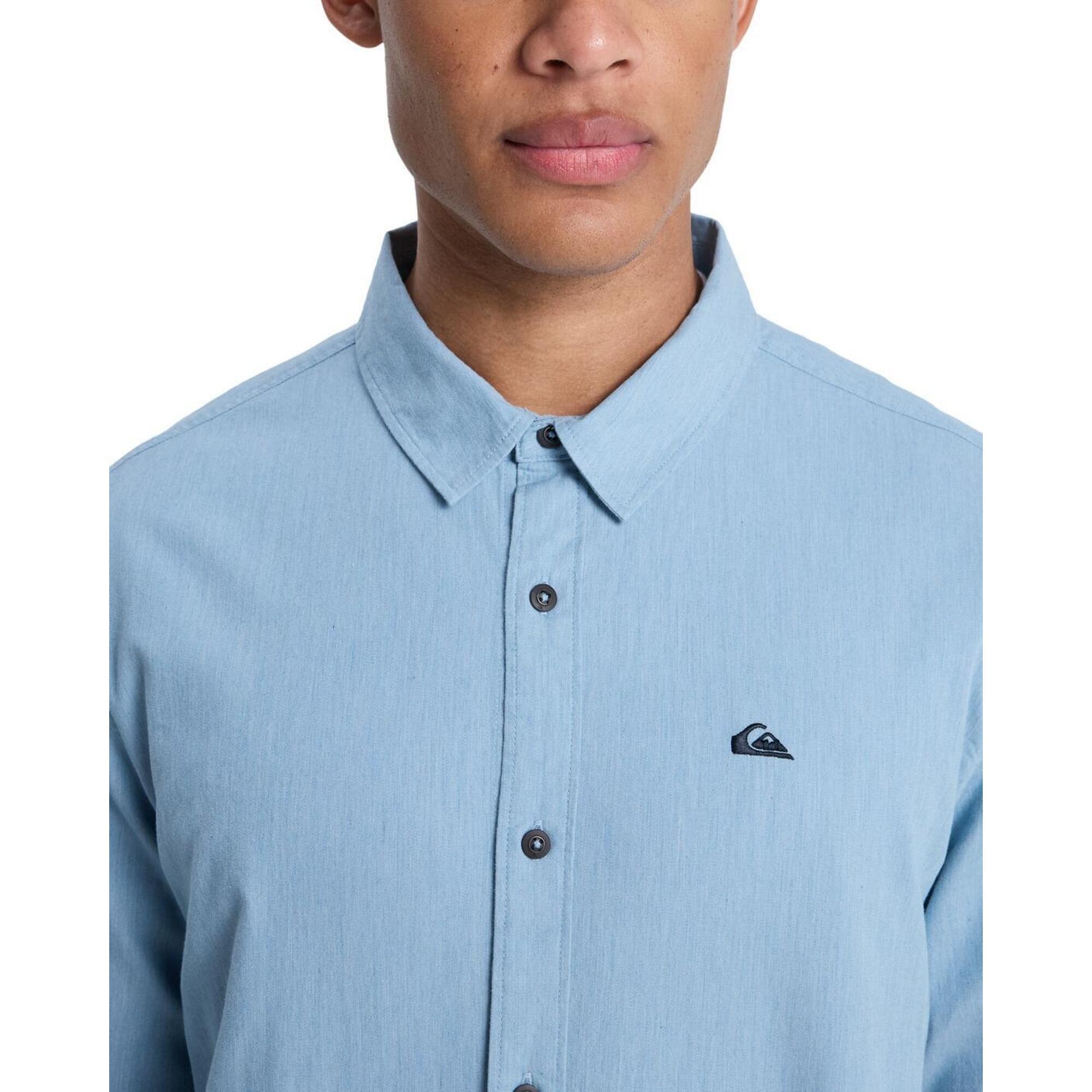Quiksilver - Chemise Manches Longues Mw Premium Stretch Bleu Homme - Chemise Manches Longues - Bleu - Decathlon
