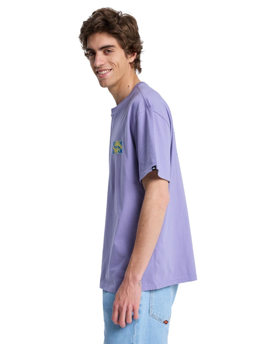 T-Shirt à manches courtes EV STARFISH STAMP Violet Homme 3/4