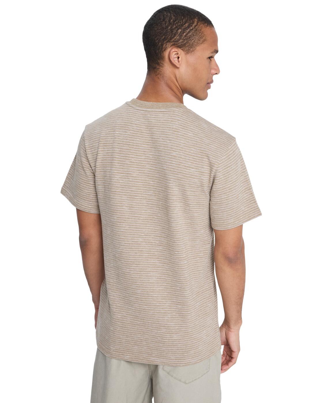Maglia a maniche corte Quiksilver modello LOPAZ STRIPED SS POCKET per uomini 2/5