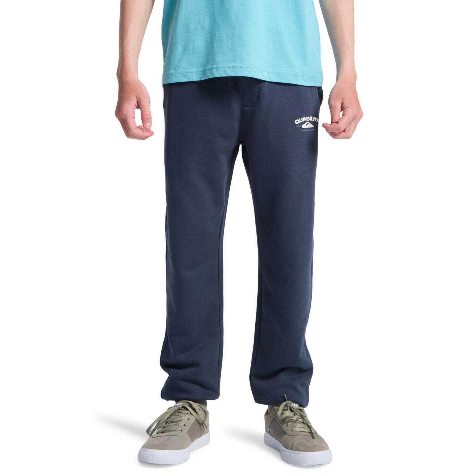 Quiksilver - Pantalon De Jogging Slim Noir Garçon - Pantalons - Bleu - Decathlon