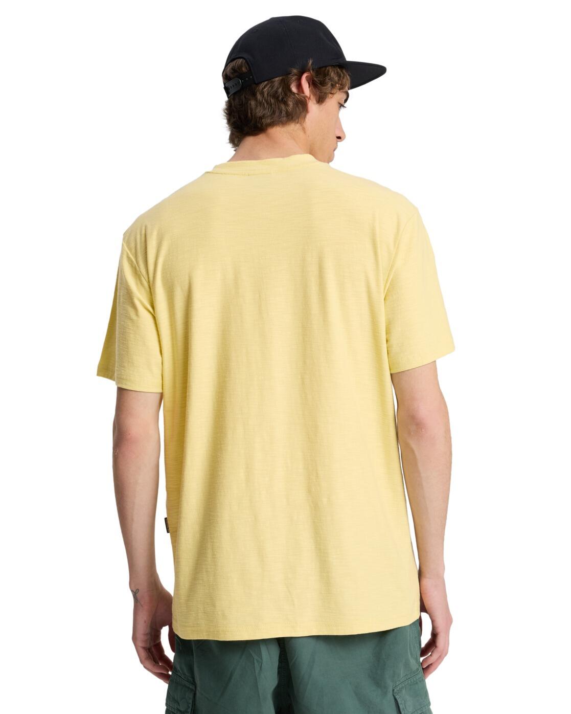 T-shirt à manches courtes SLUB ROUNDNECK Jaune Homme 2/4