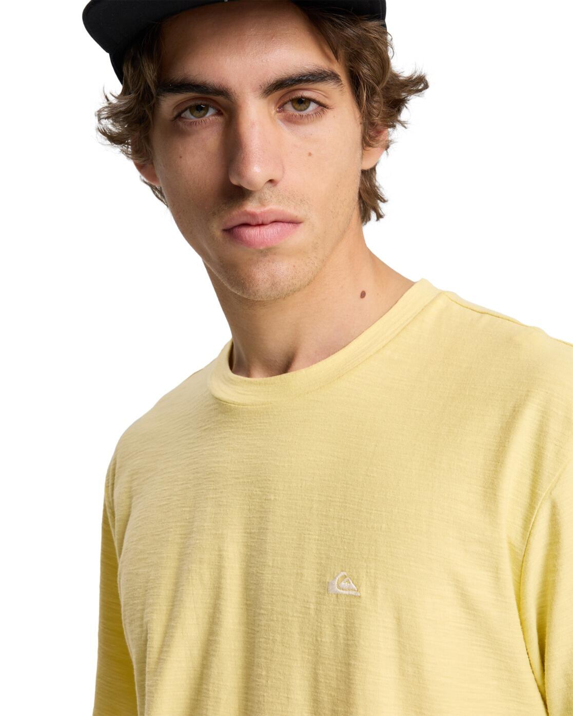 T-shirt à manches courtes SLUB ROUNDNECK Jaune Homme 4/4