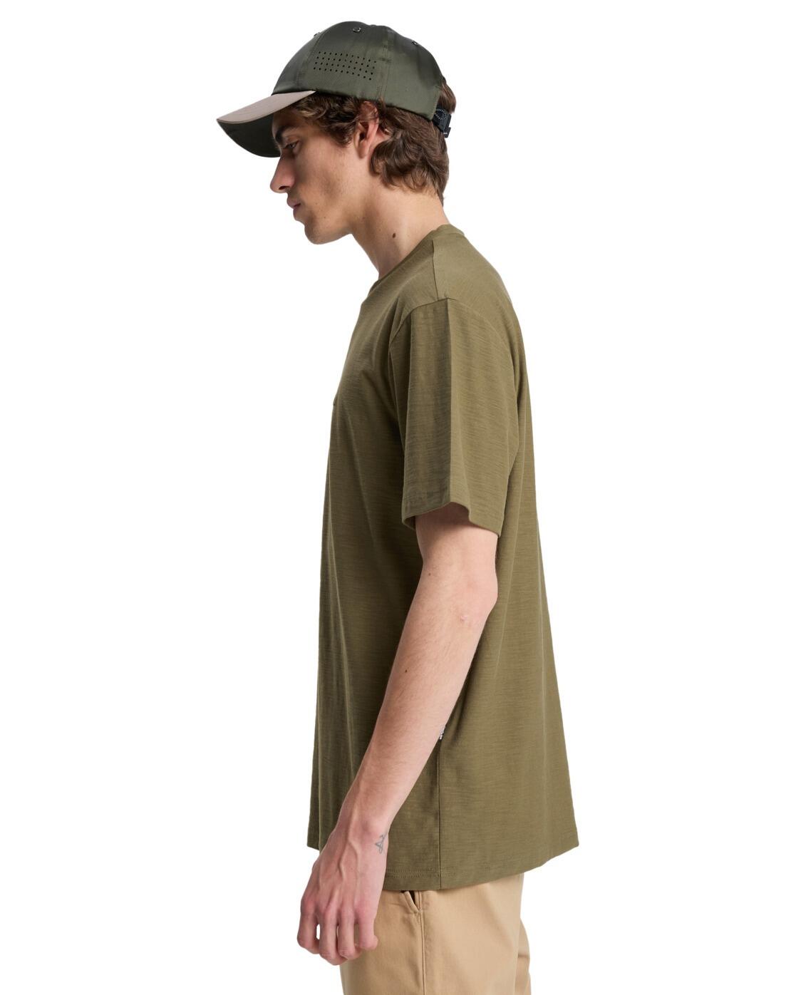 T-shirt à manches courtes SLUB ROUNDNECK Vert Homme 3/5