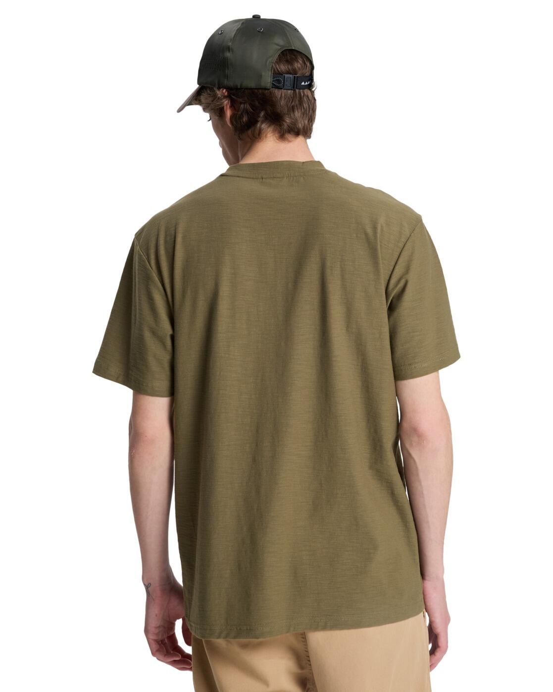 T-shirt à manches courtes SLUB ROUNDNECK Vert Homme 2/5