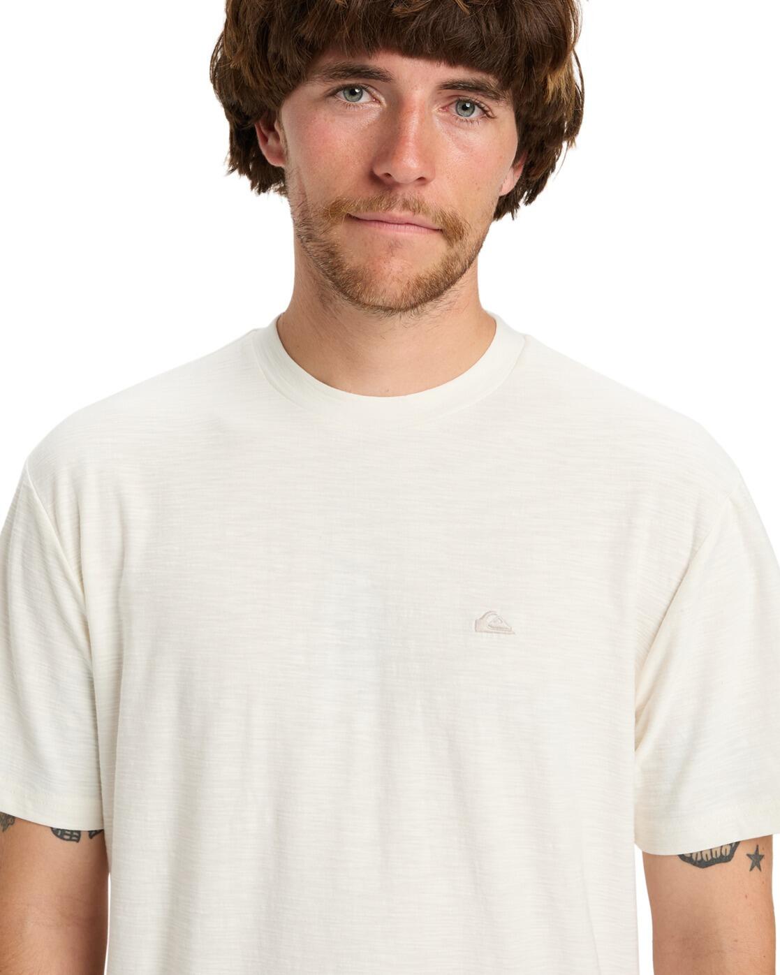 T-shirt à manches courtes SLUB ROUNDNECK Blanc Homme 4/4