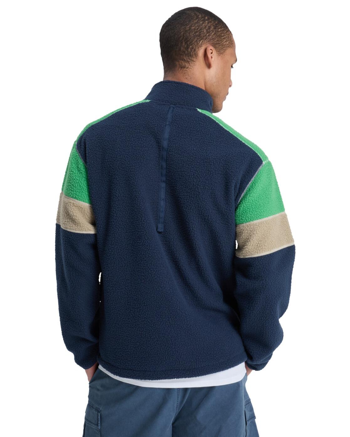 Polaire zippée CLEAN COAST BLOCK Vert Homme 2/4