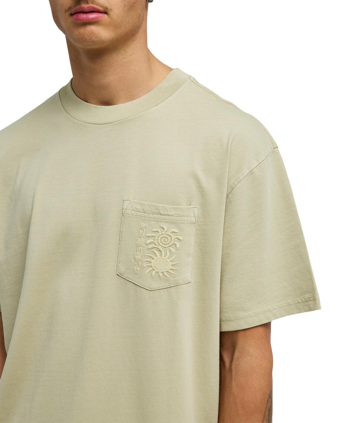 T-Shirt à manches courtes OXNI WASHED Beige Homme 4/4