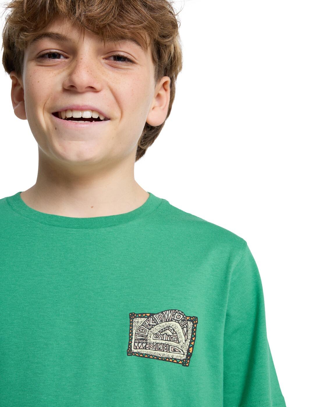 T-Shirt à manches courtes HERITAGE Vert Garçon 4/4
