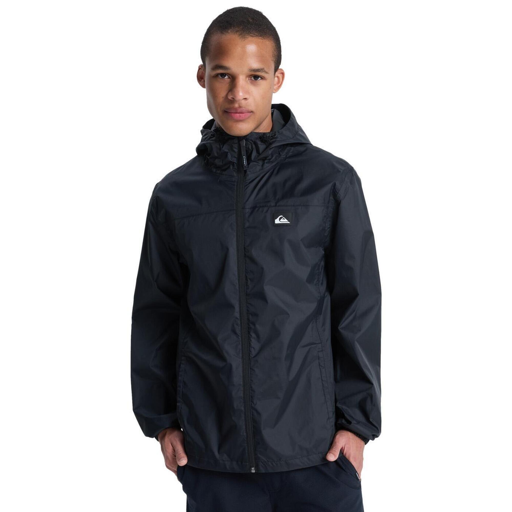Quiksilver - Veste Imperméable À Capuche Overcast 3k Tape Noir Homme - Veste - Noir - Decathlon