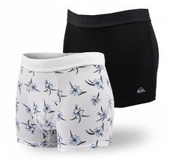 Quiksilver Pack de Boxers Homme Coton Stretch- Pack de 2