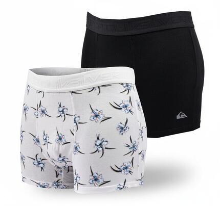 Quiksilver Pack de Boxers Homme Coton Stretch- Pack de 2