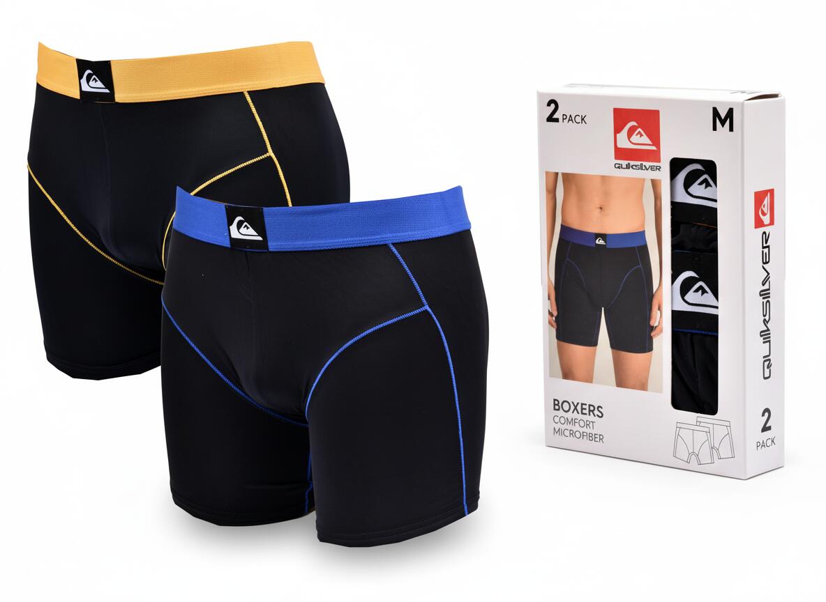 Quiksilver Pack de 2 Boxers Homme Microfibre Sport 3/7