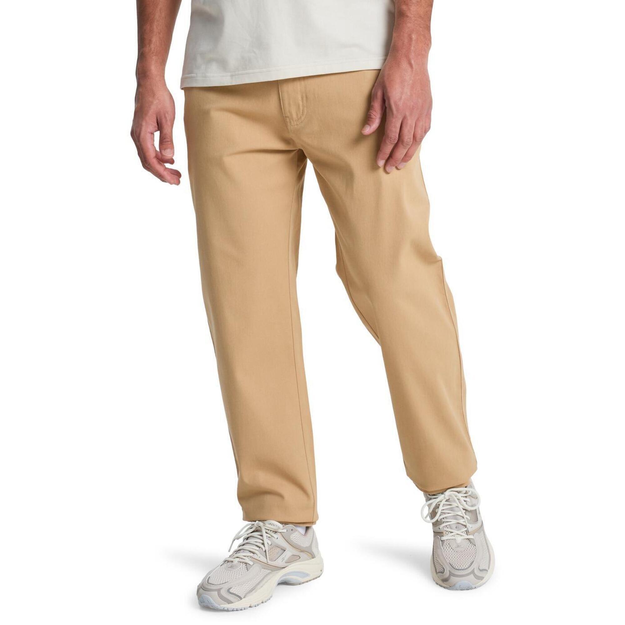 Quiksilver - Pantalon Union Straight Tappered Marron Homme - Pantalons - Beige - Decathlon
