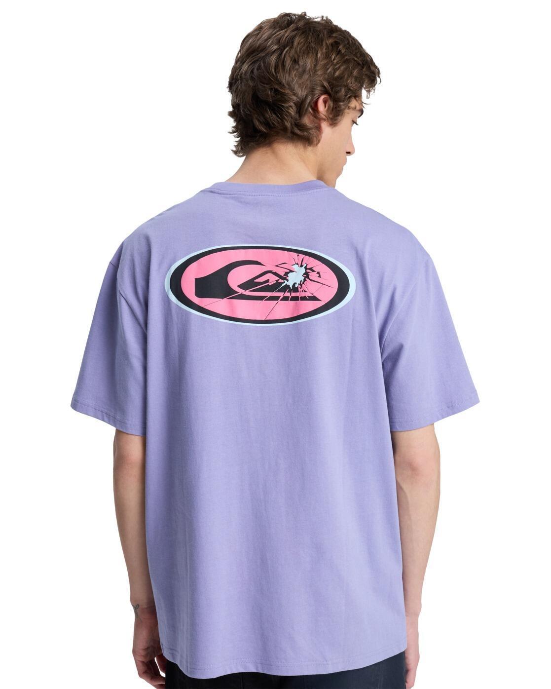 T-Shirt à manches courtes FRACTURED WAVE Violet Homme 2/4