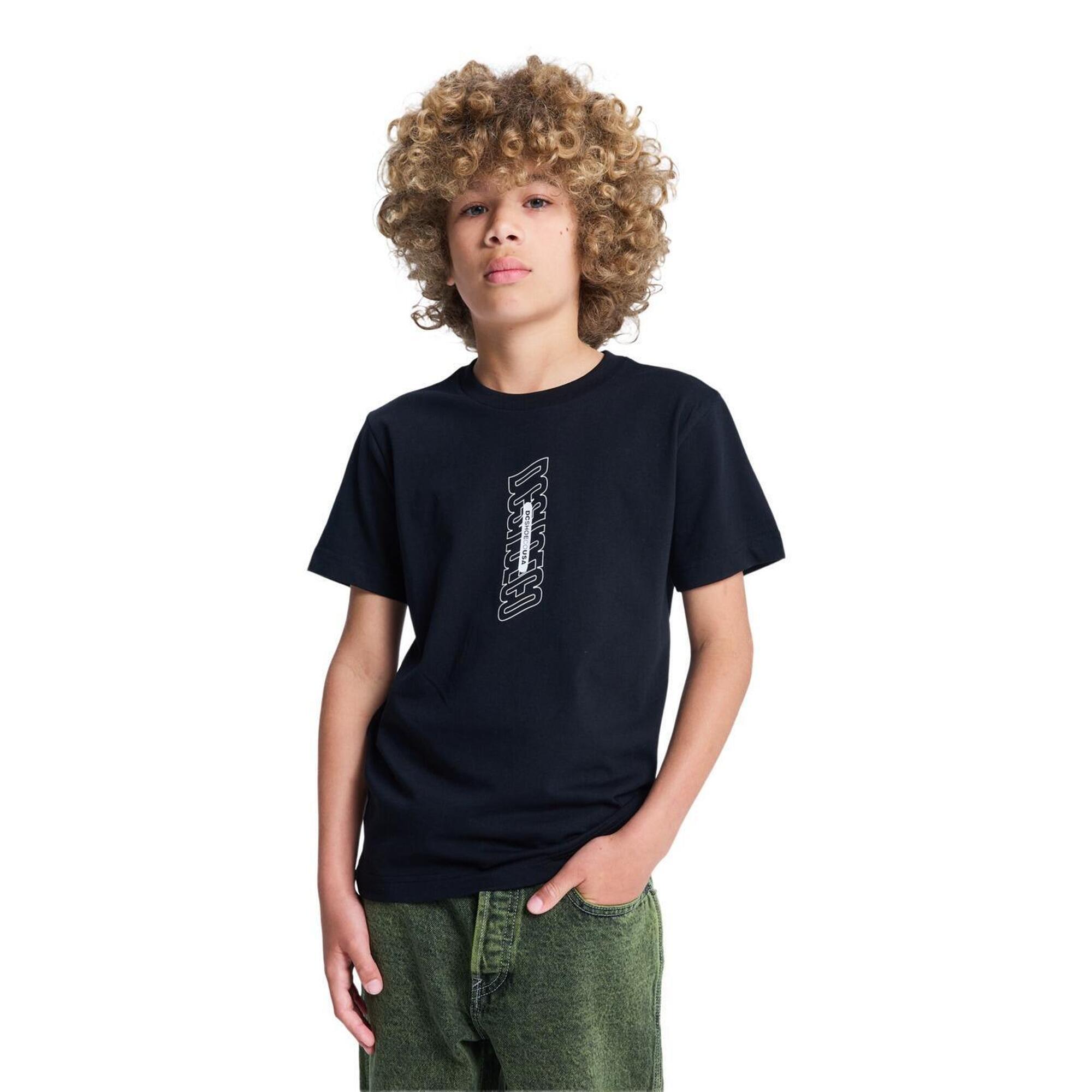 Dc Shoes - T-shirt À Manches Courtes Noir Garçon - T-shirt Manches Courtes - Noir - Decathlon