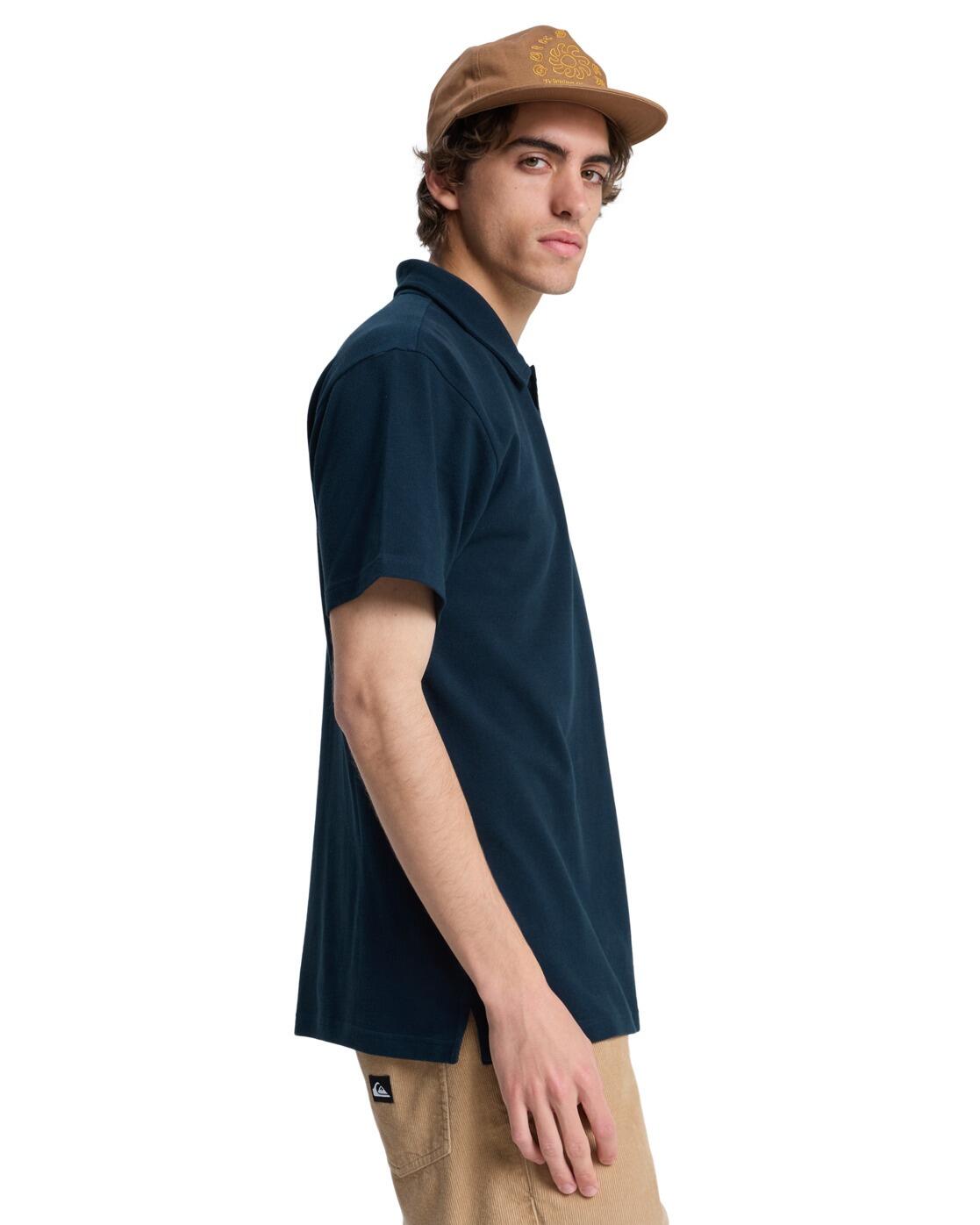 Polo à manches courtes MW PIQUE POLO Bleu Homme 3/4