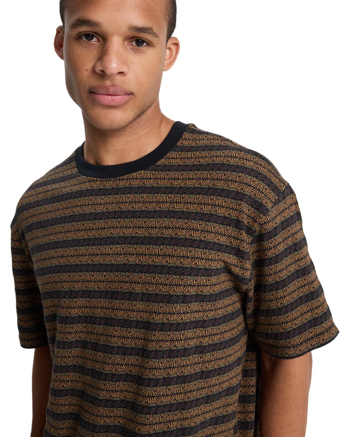 T-Shirt à manches courtes OKANO JACQUARD Noir Homme 4/4