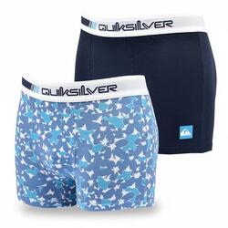 Quiksilver Pack de Boxers Homme Coton Stretch- Pack de 2