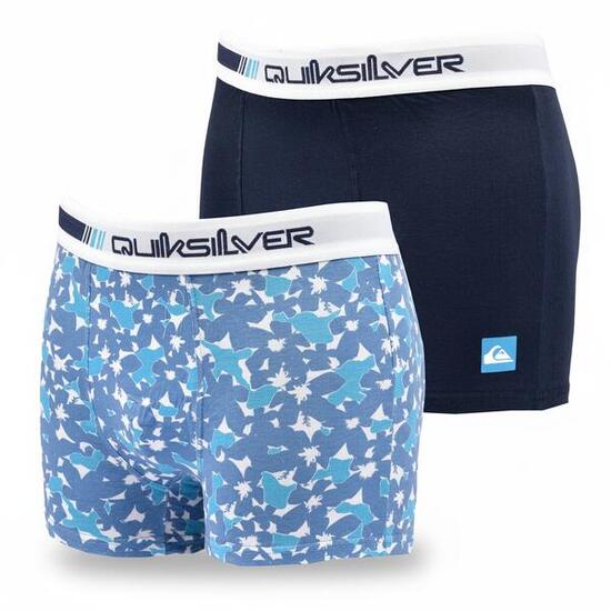 Quiksilver Confezione di boxer da uomo in cotone elasticizzato - Confezione da 2