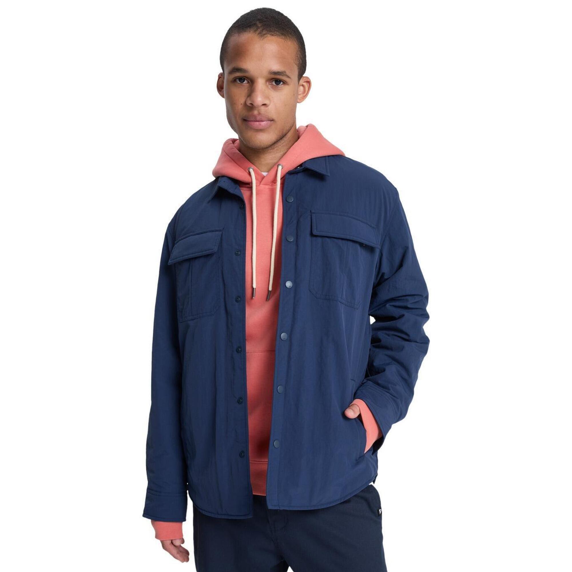 Quiksilver - Surchemise Isolante Cold Snap Noir Homme - Veste - Bleu - Decathlon